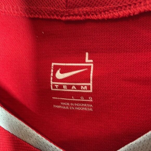 Nike Fit Men’s V-Neck Red/Grey Short Sleeve Shirt. Size Large. - Picture 5 of 10
